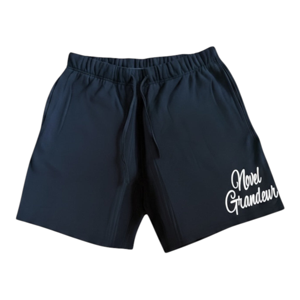 Novel Grandeur Black & White Shorts