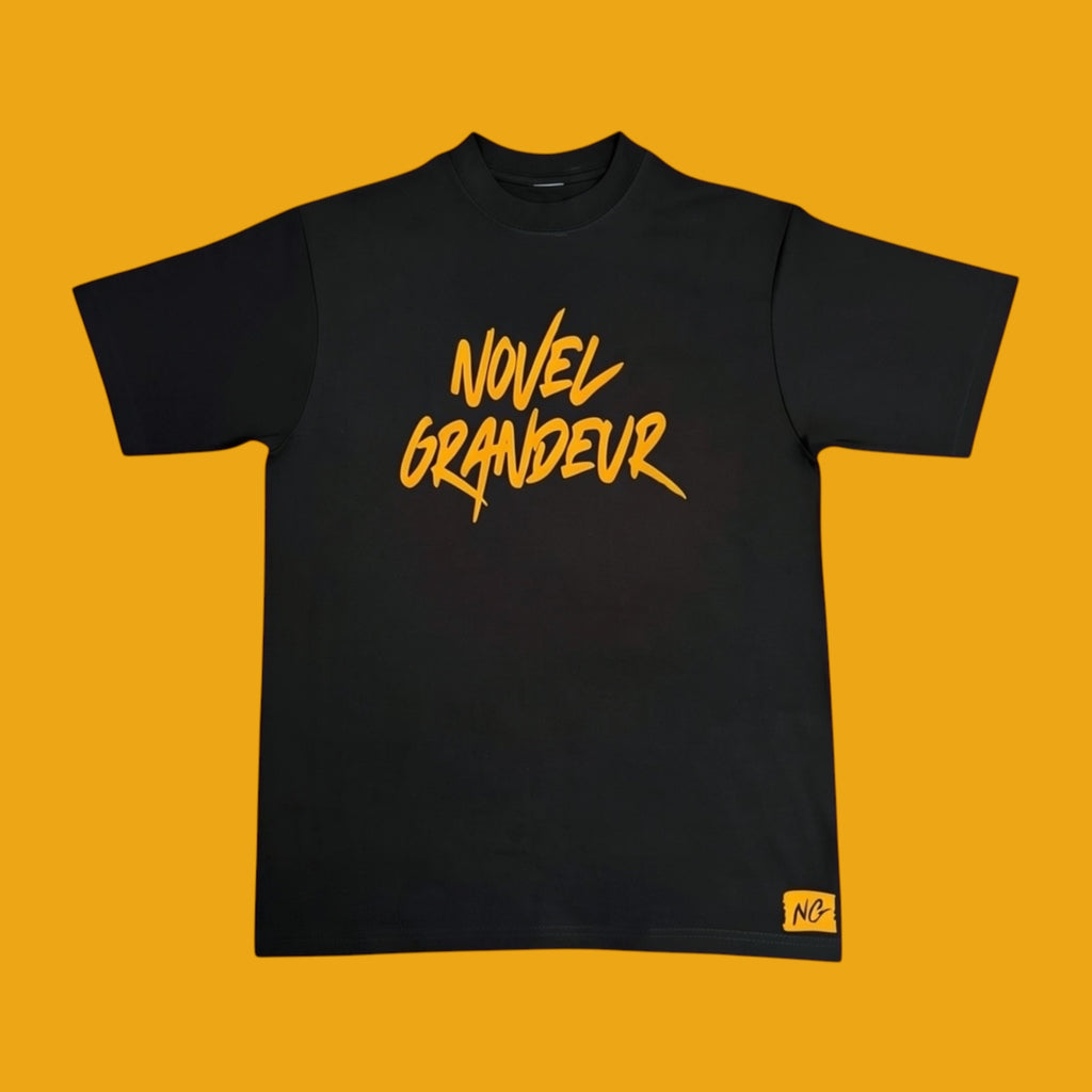 Black & Gold “Summer Vibes” Nylon Shorts & T Shirt Set