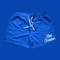 Novel Grandeur Royal Blue & White Nylon Shorts