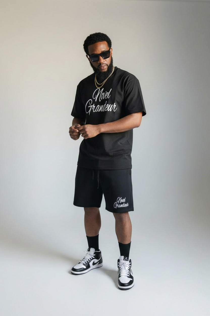 Black & White Novel Grandeur T-Shirt