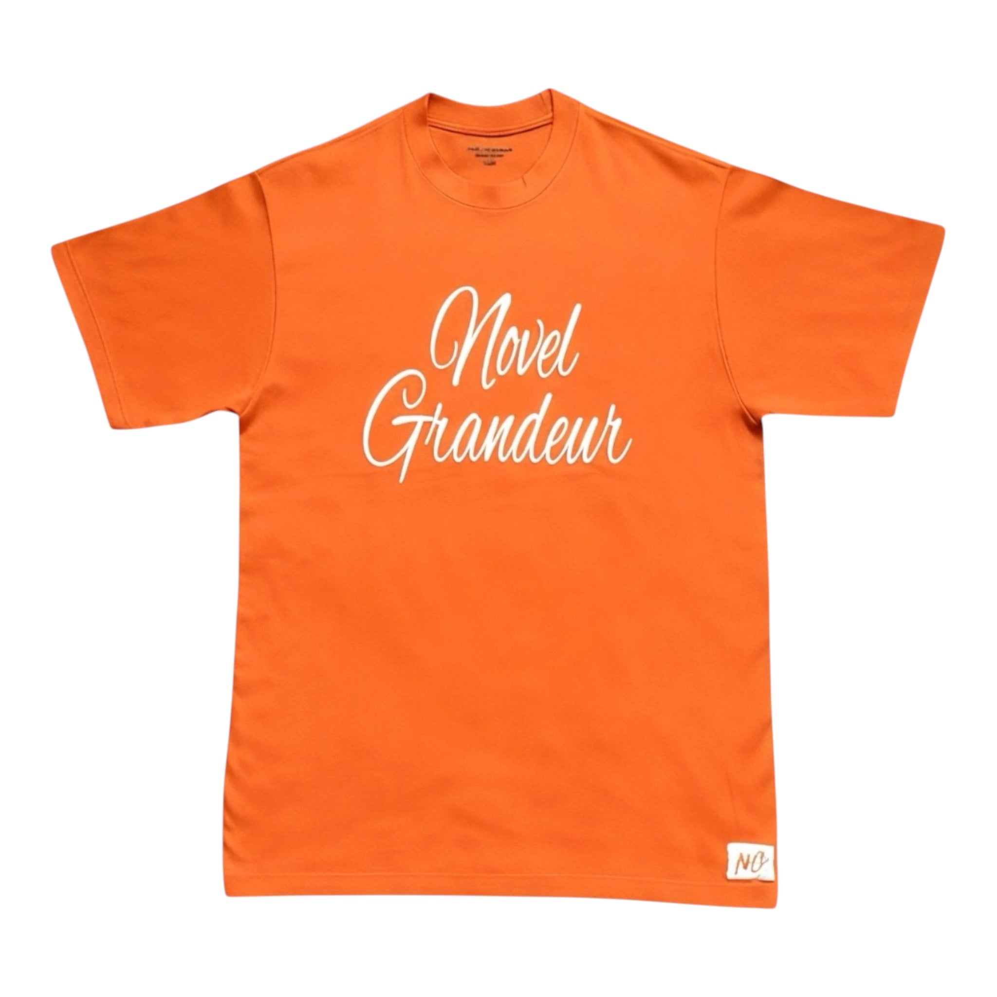 Orange & White Novel Grandeur T-Shirt